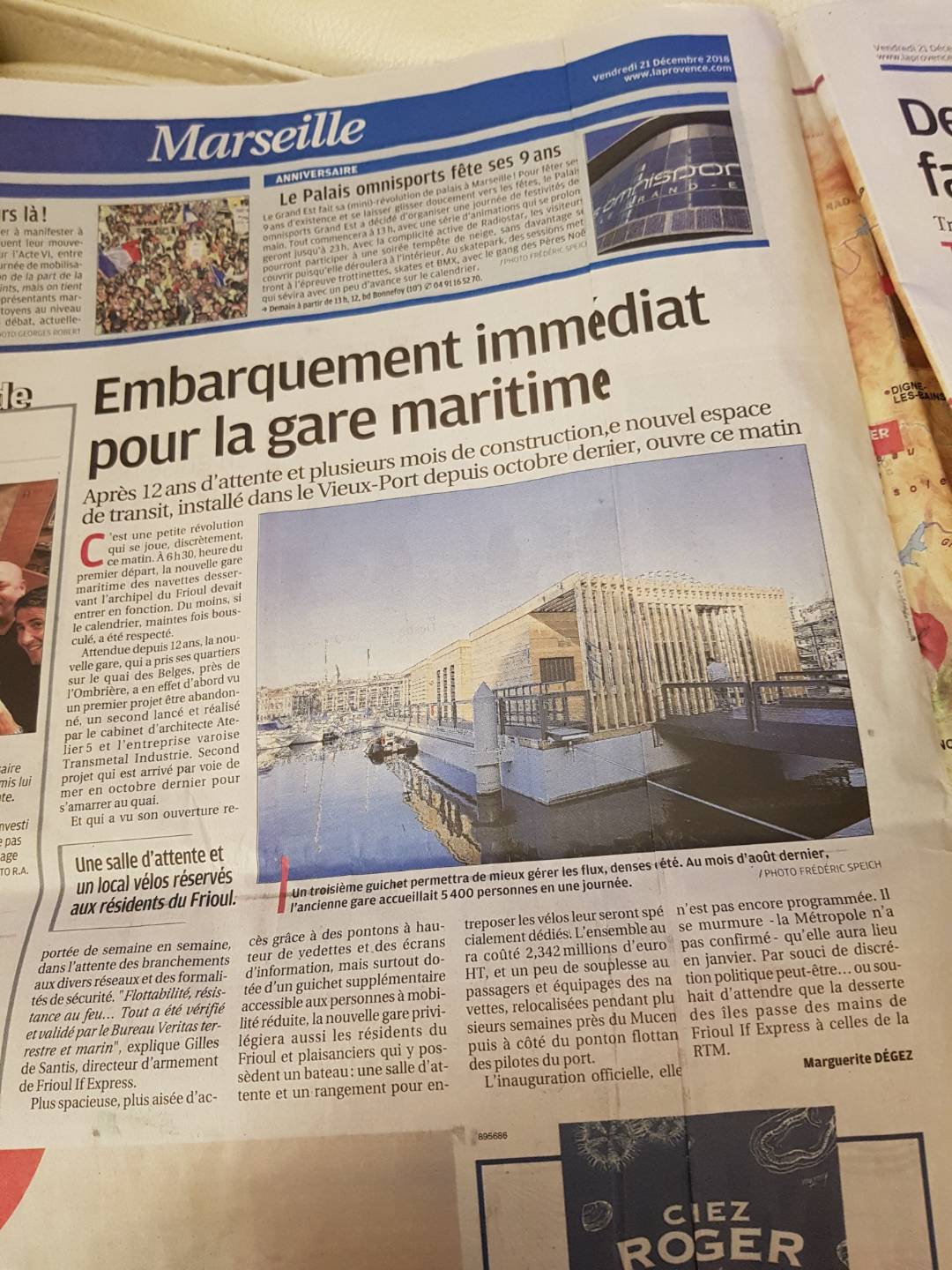 article la provence marseille gare maritime frioul if express transdev vieux port